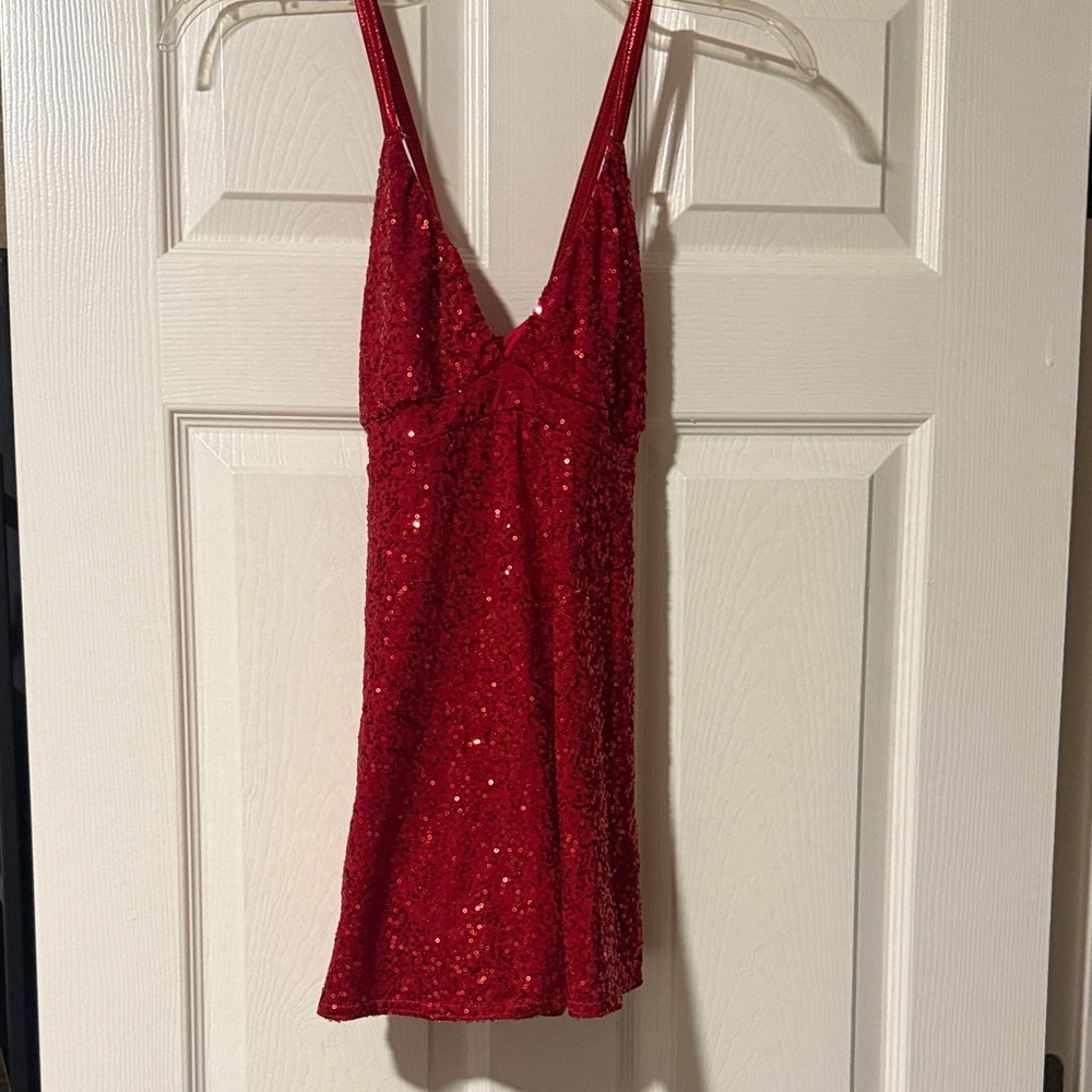 Sexy red dance costume